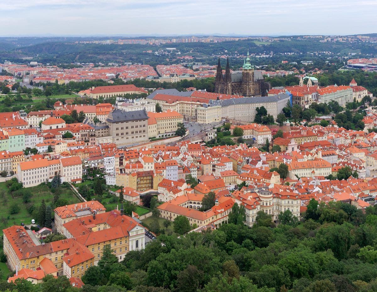 Prague city view